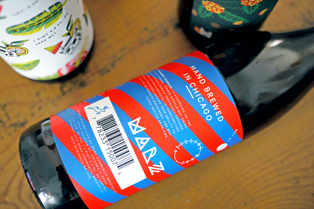 marz brewing label art